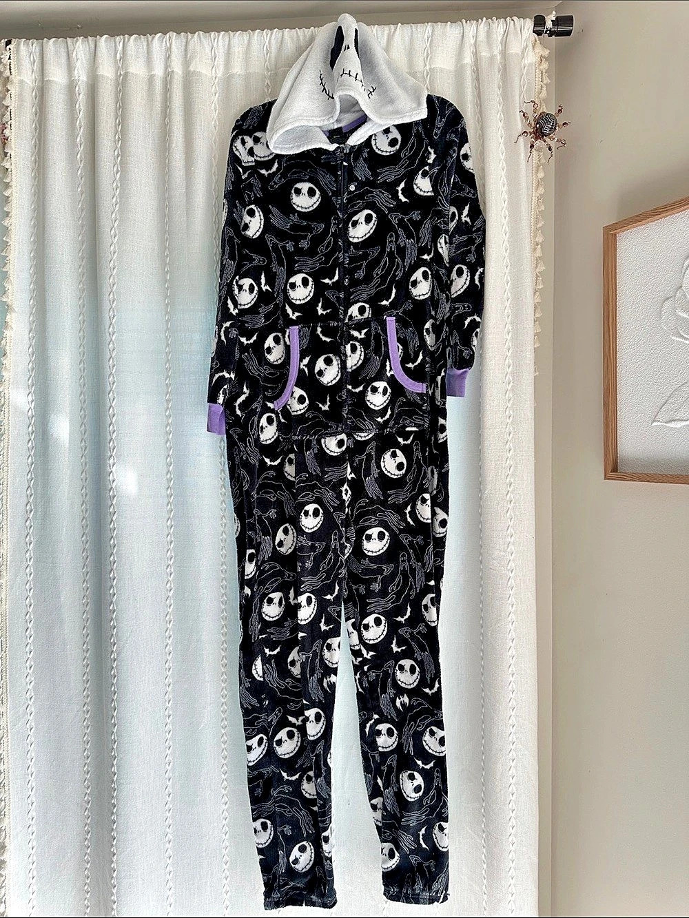 Disney The Nightmare Before Christmas Jack Skellington Hooded Onesie Sleepwear